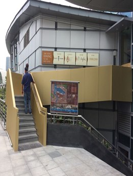 New staircase at One Fullerton
